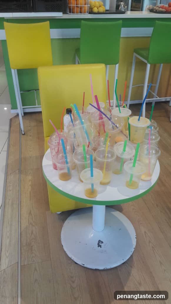 Interior of a beverage shop