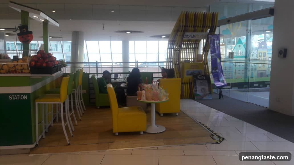 Interior of a food court or lounge area