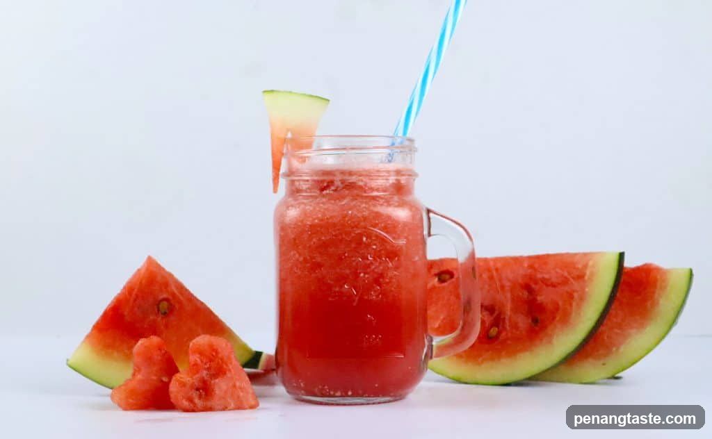Watermelon Drink with Slices
