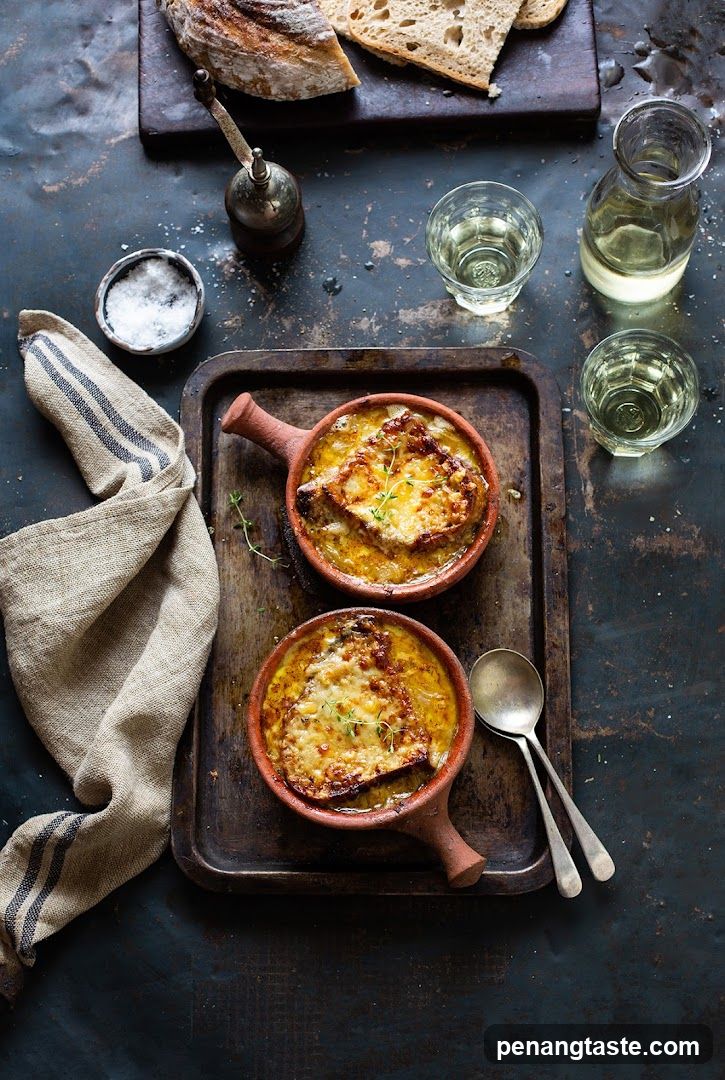 French Onion Soup Presentation