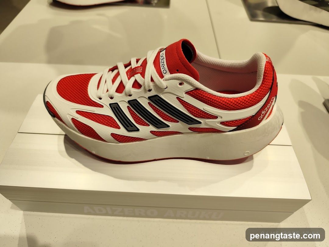 Adizero Aruku Shoe Display