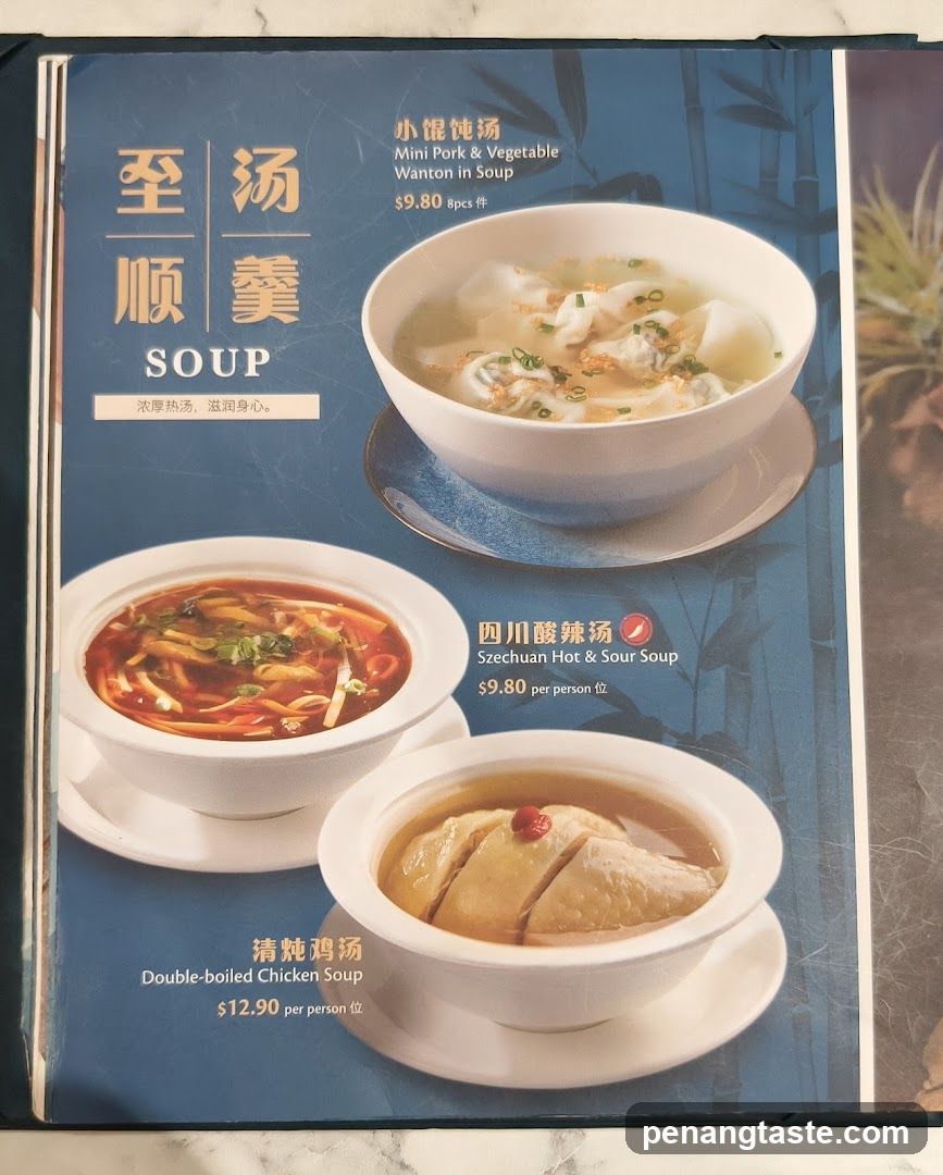 Soup Menu Page