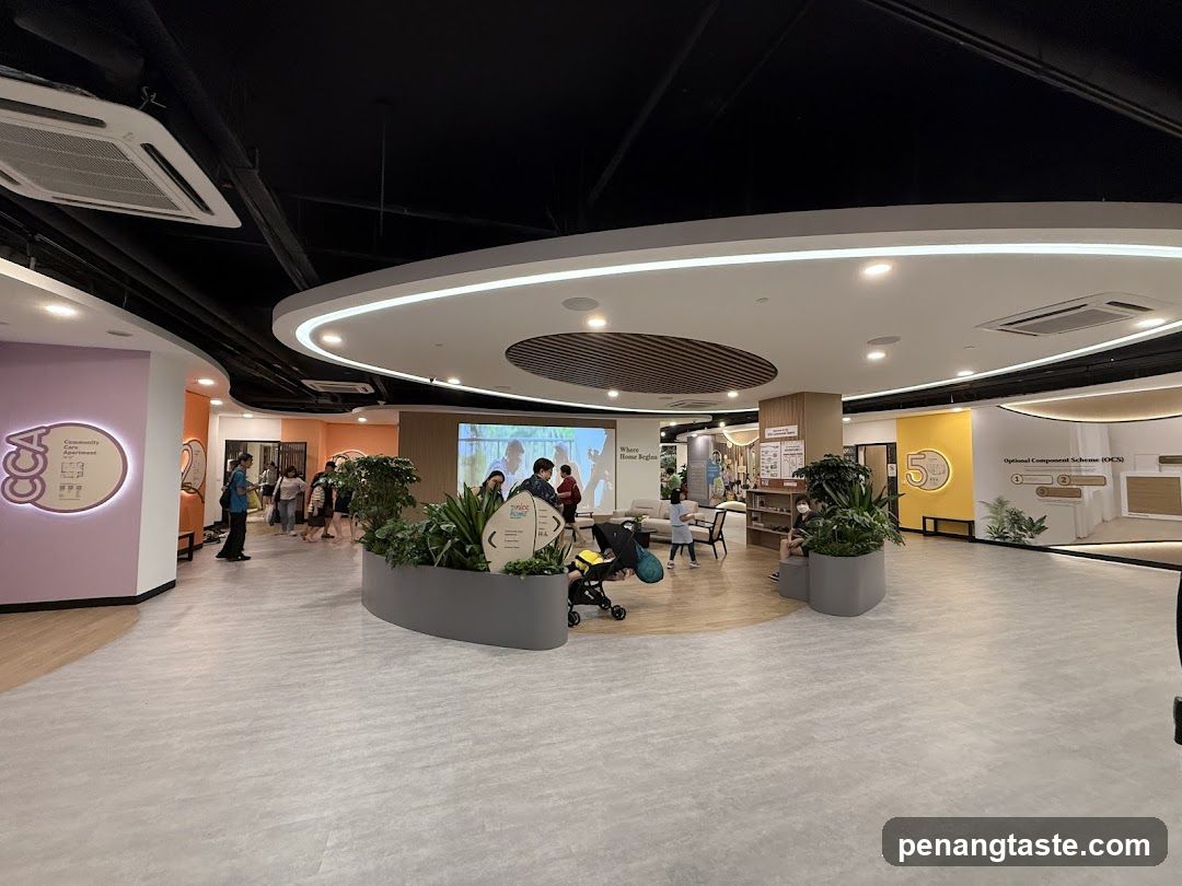 Interior of a modern retail or exhibition space