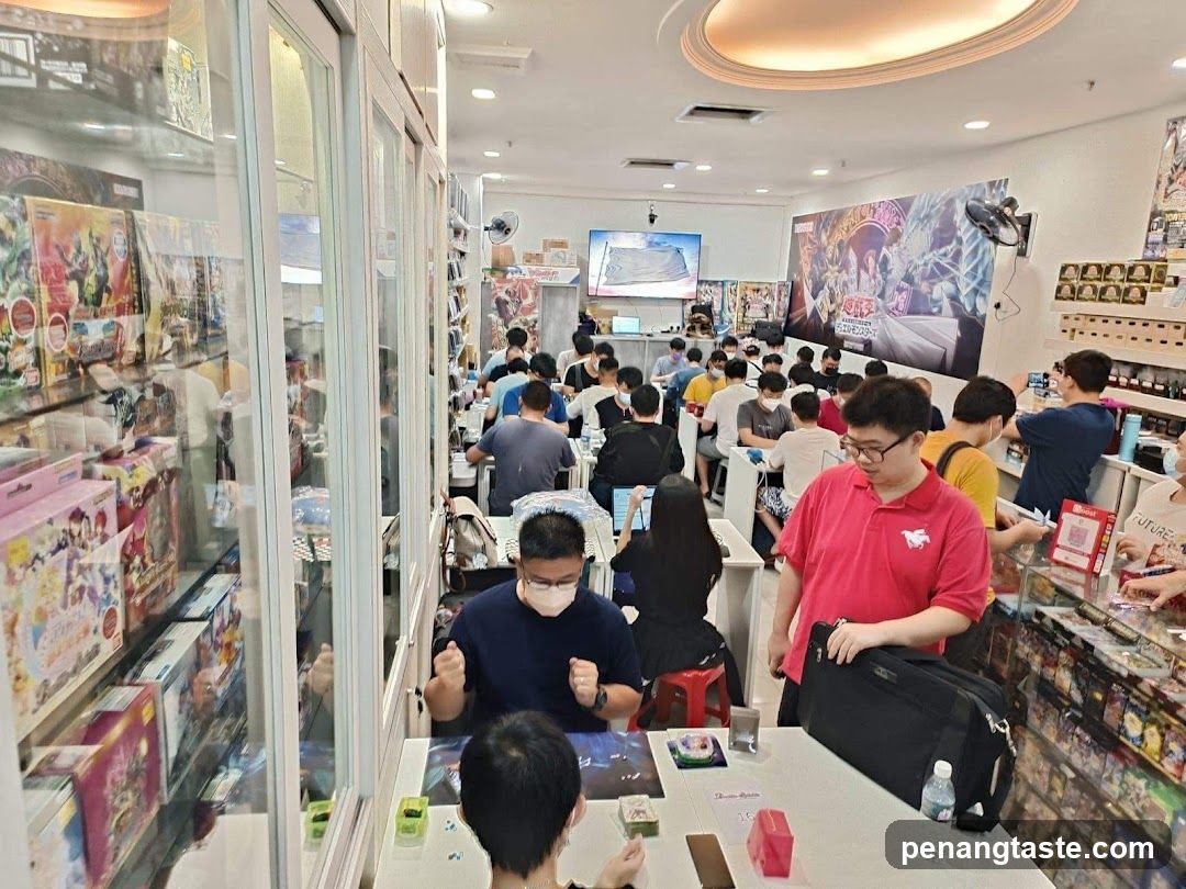 Busy Card Game Store Interior