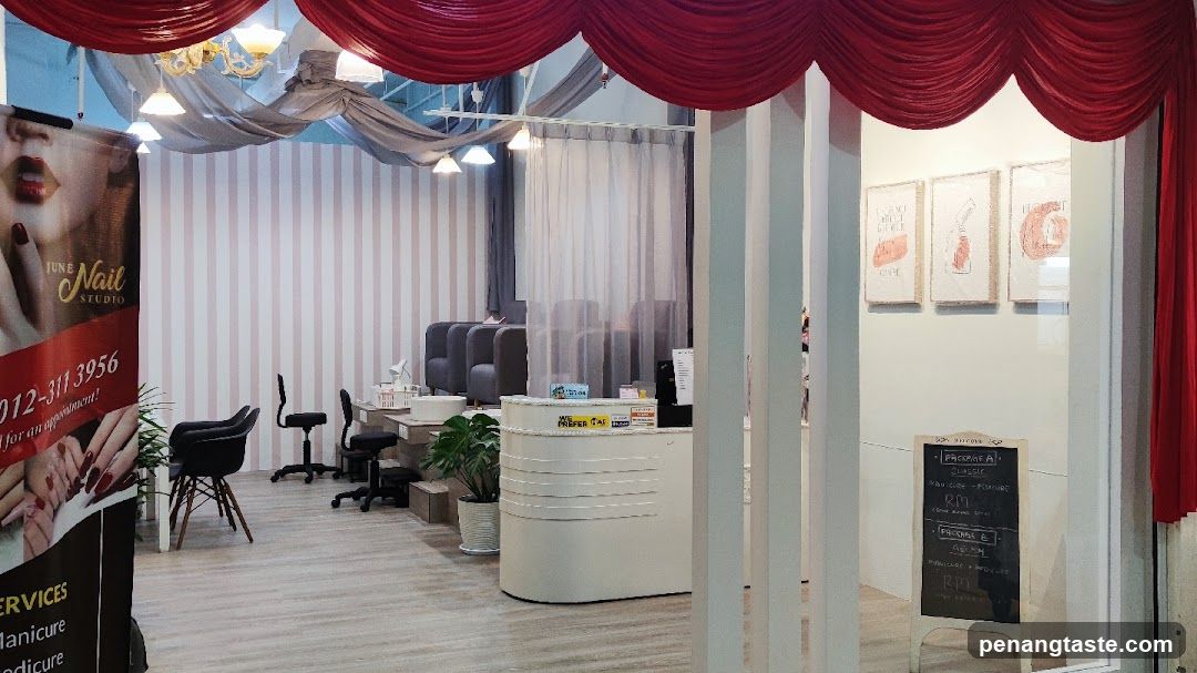 Interior of a nail studio