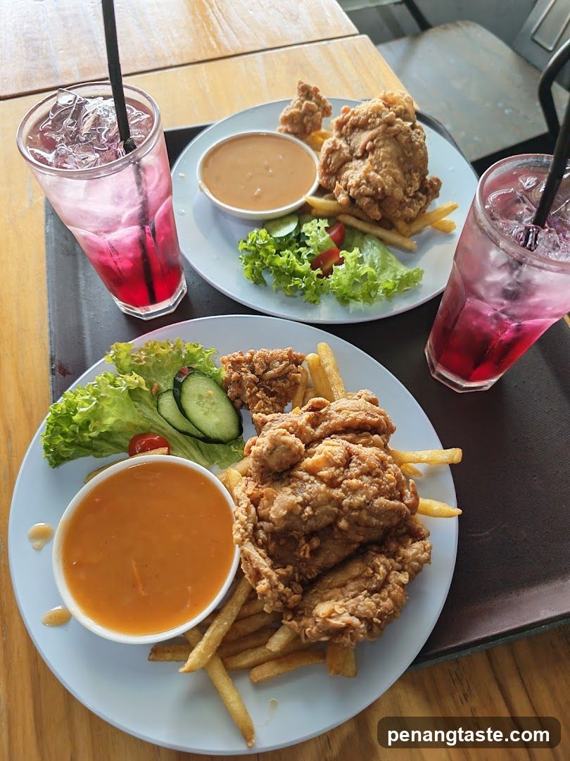 Food and Drinks at a Restaurant