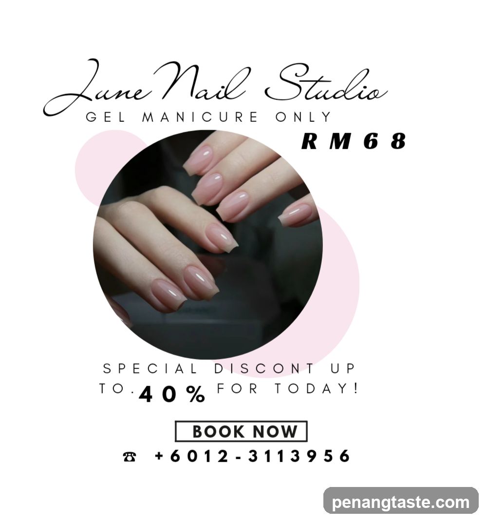 June Nail Studio Gel Manicure Advertisement