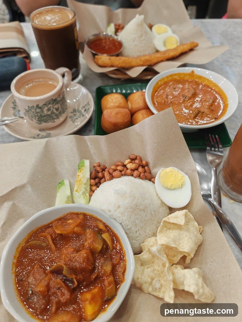 Table Setting with Food and Drinks