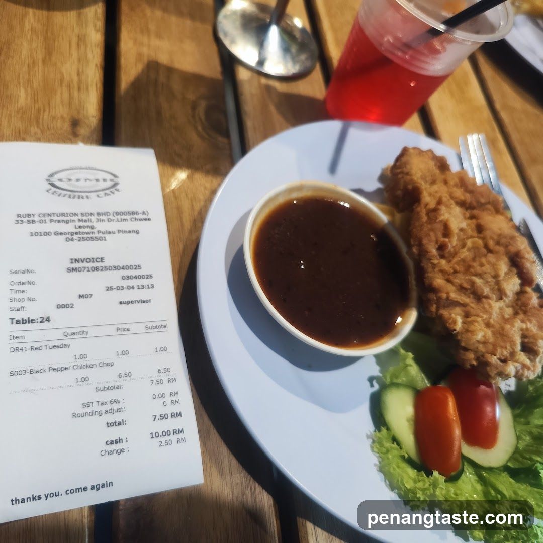 Tableside Invoice and Food Plate