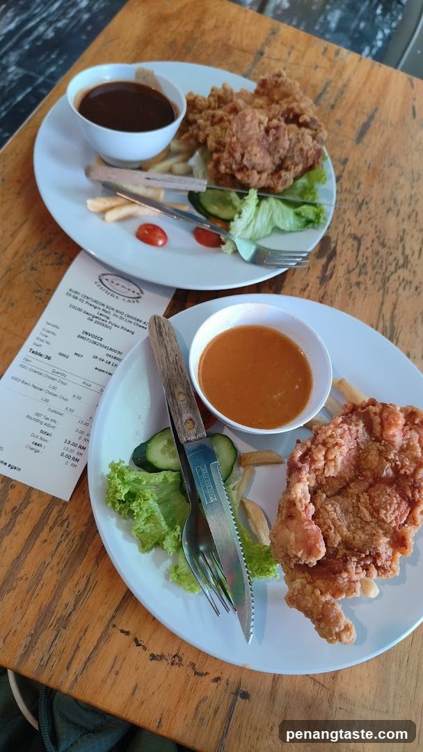 Food served at a restaurant