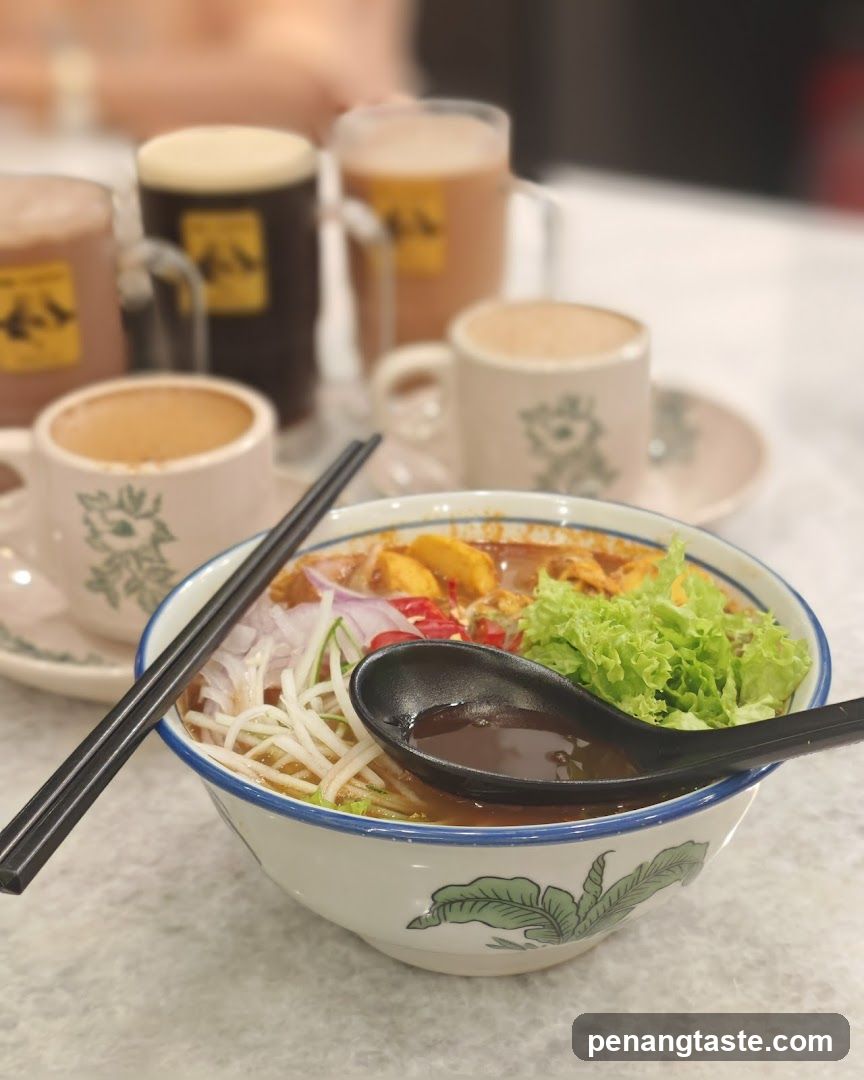Table Setting with Noodles and Drinks