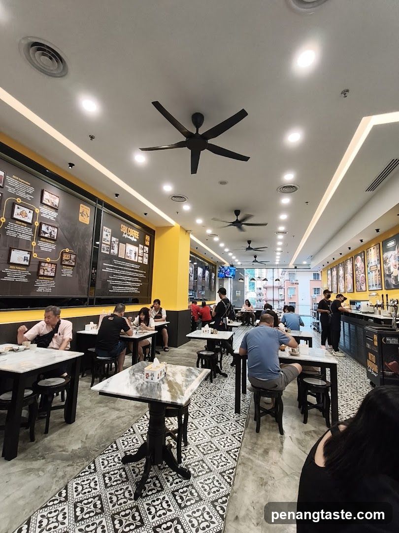 Interior of a café