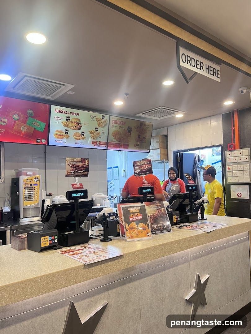 Fast Food Counter Interior