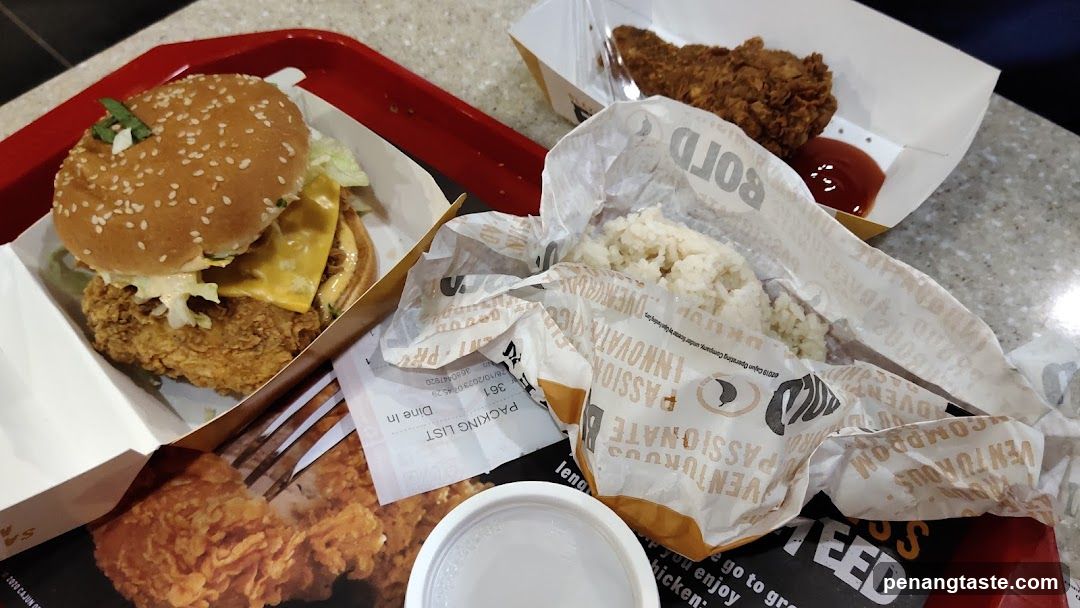 Fast Food Meal on Tray