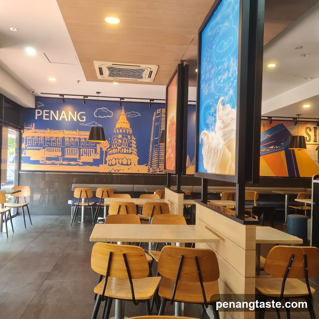 Interior of a café or restaurant in Penang