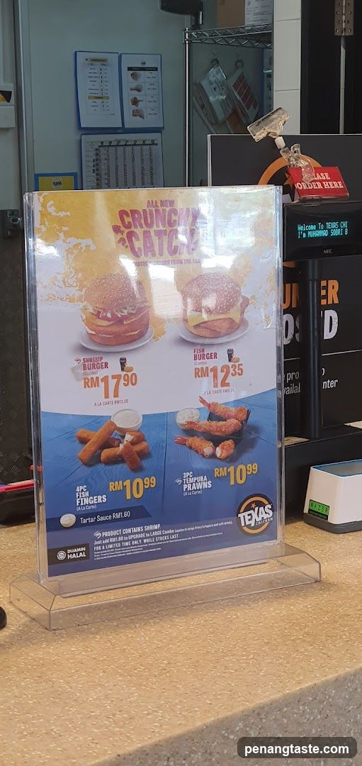 Texas Grill Menu Stand