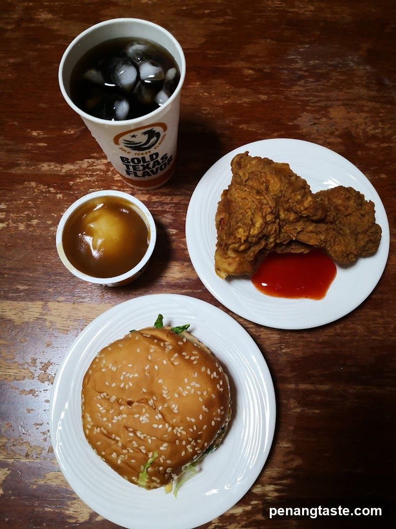 Food and Beverage on Wooden Table