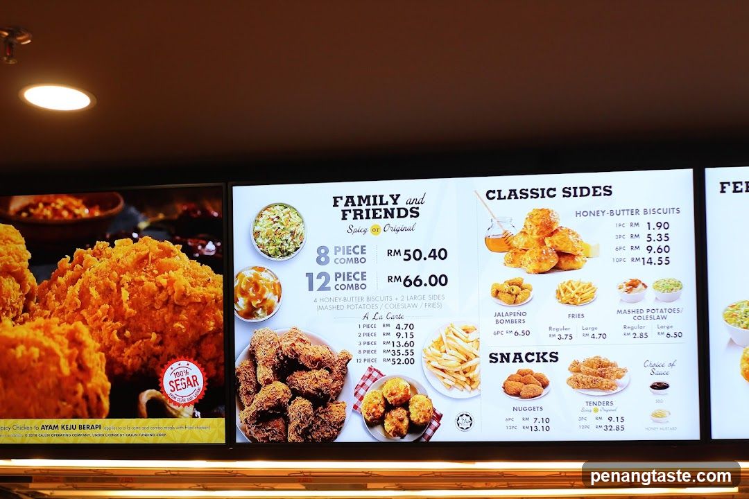 Restaurant Menu Display