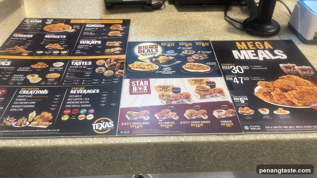Texas Chicken Menu