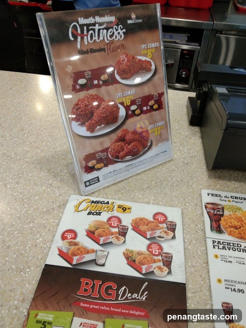 Restaurant Interior Menu Display