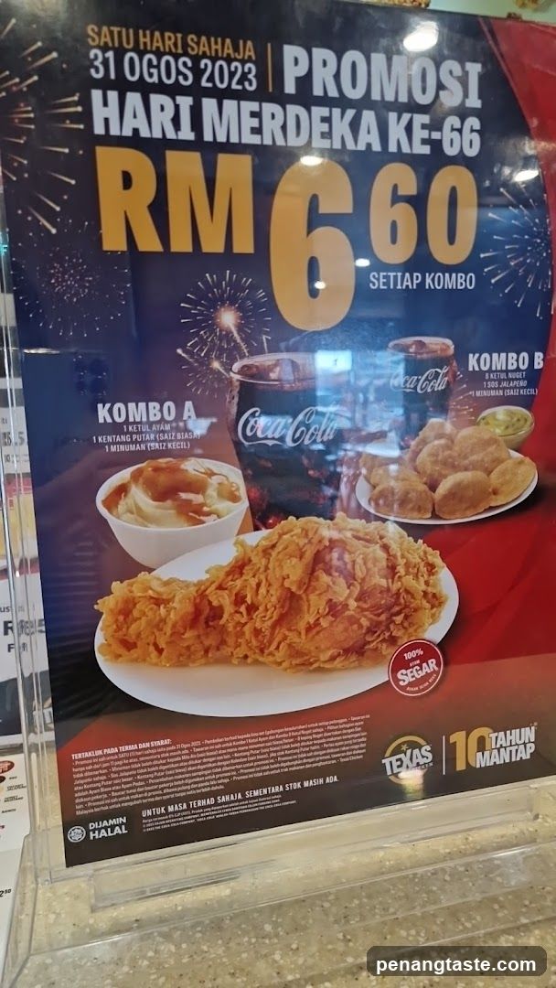 Promotional Poster for Texas Restaurant