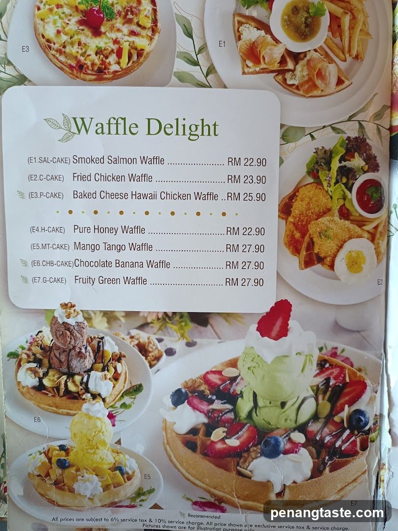 Waffle Delight Menu