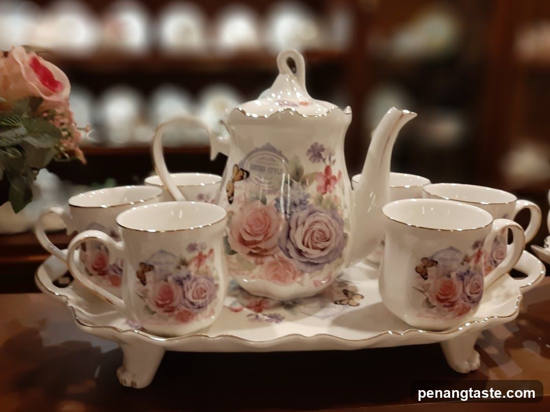 Tea set display