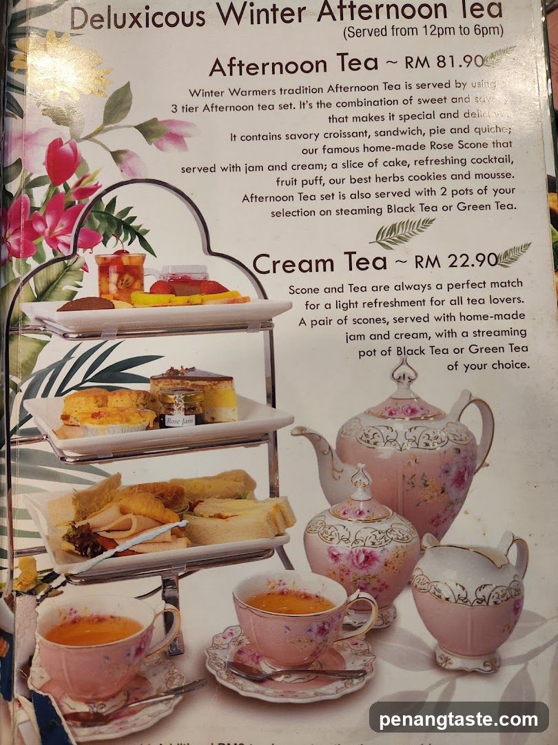 Deluxious Winter Afternoon Tea Menu