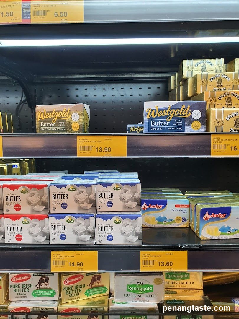 Butter Section in Supermarket