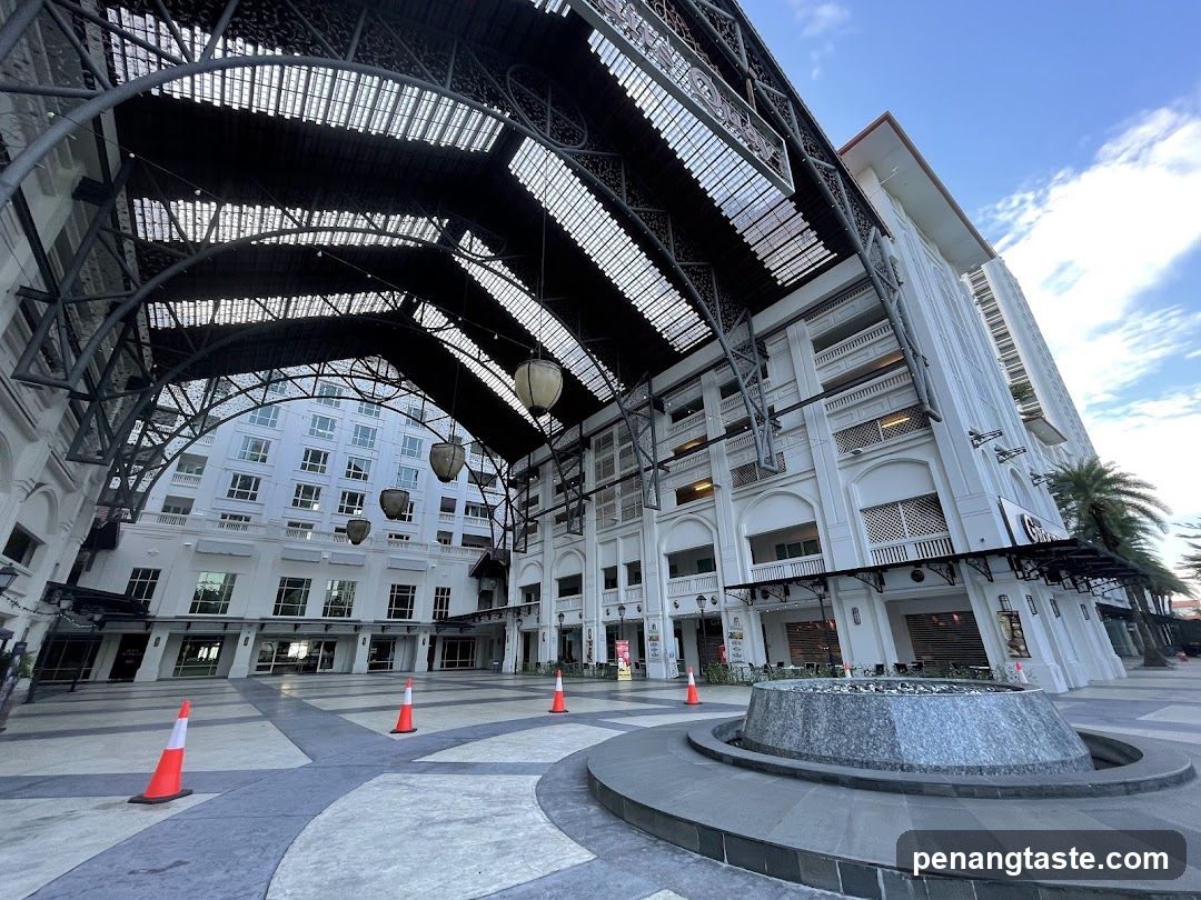 Outdoor Plaza with Architectural Structure