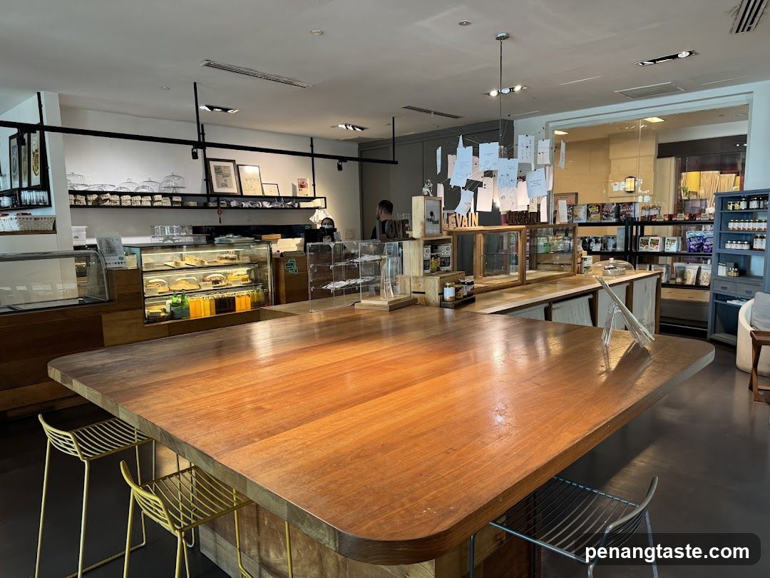 Interior of a café or bakery
