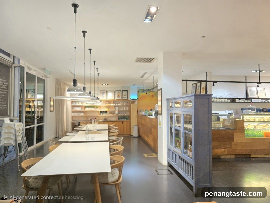 Interior of a café or bakery