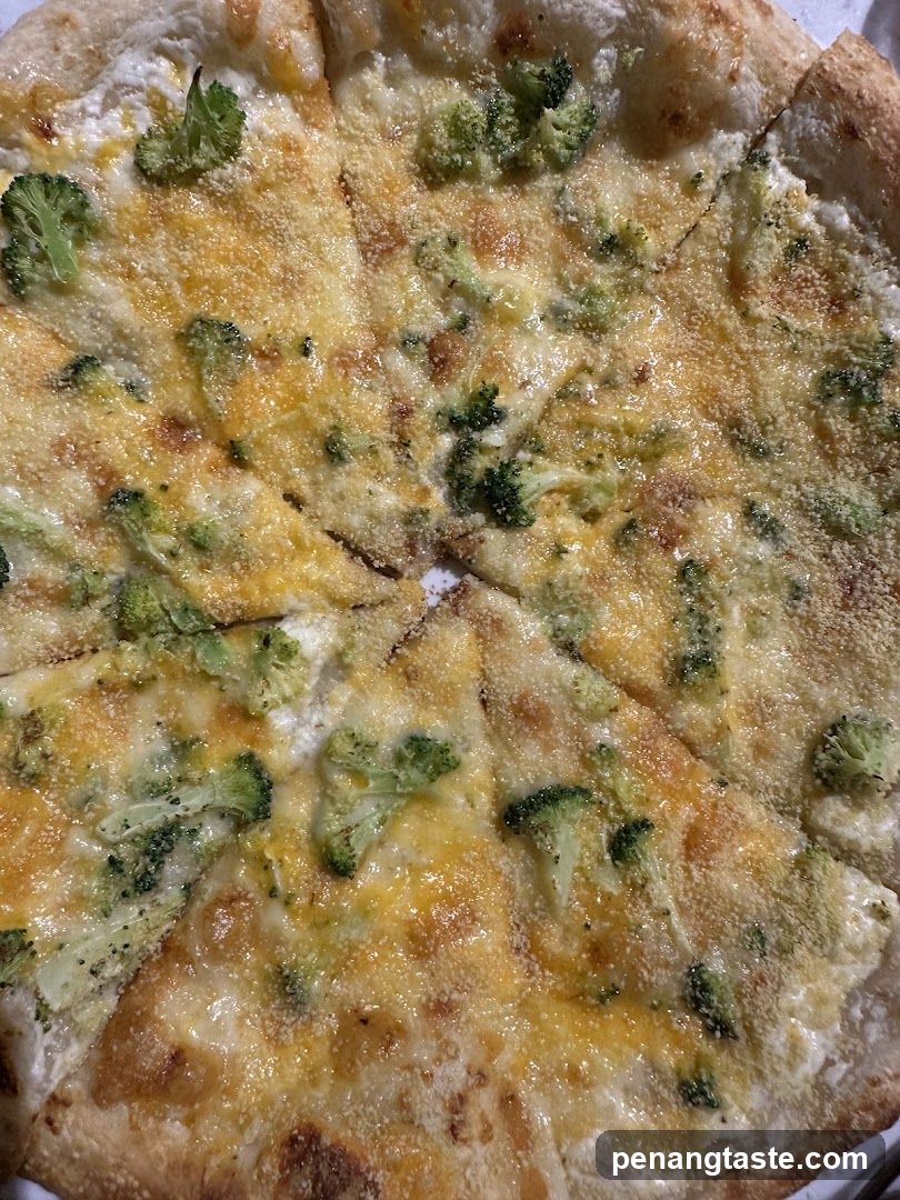 Broccoli Cheese Pizza