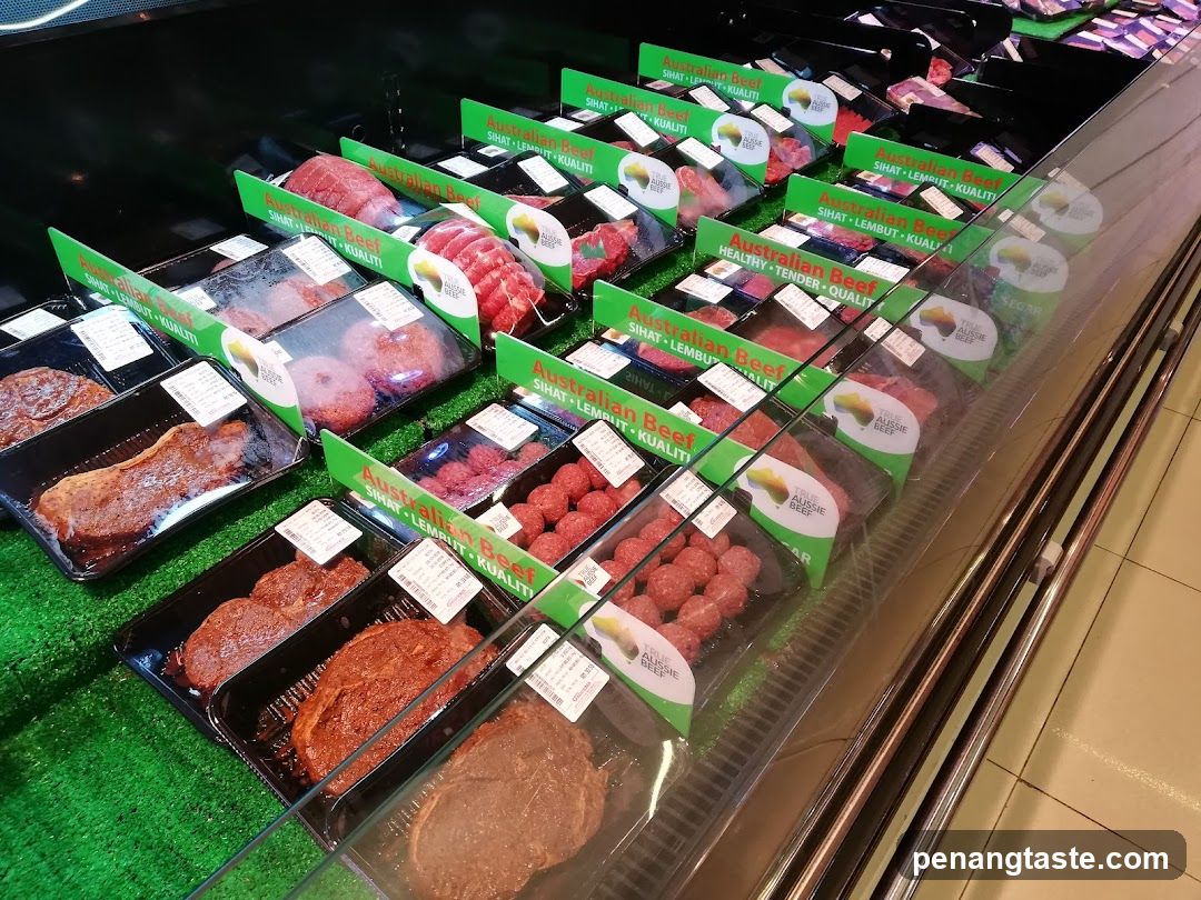 Meat Display in Refrigerated Case