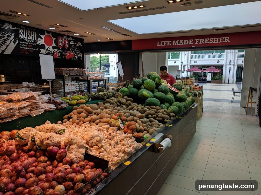 Supermarket Interior Produce Section