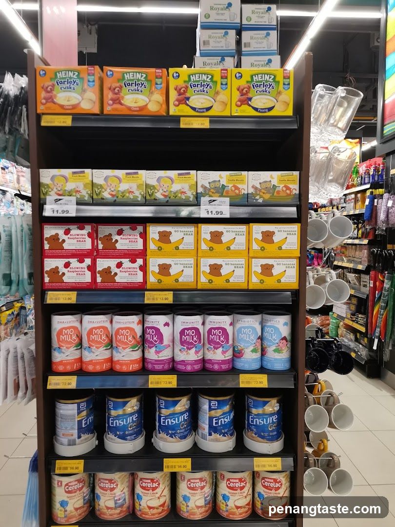 Grocery Store Interior Shelf