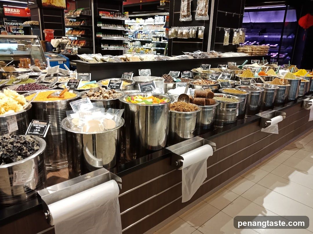 Spice Display in Grocery Store