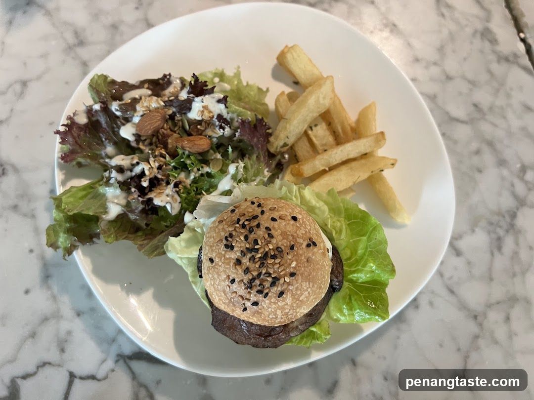 Food Plate on Marble Surface