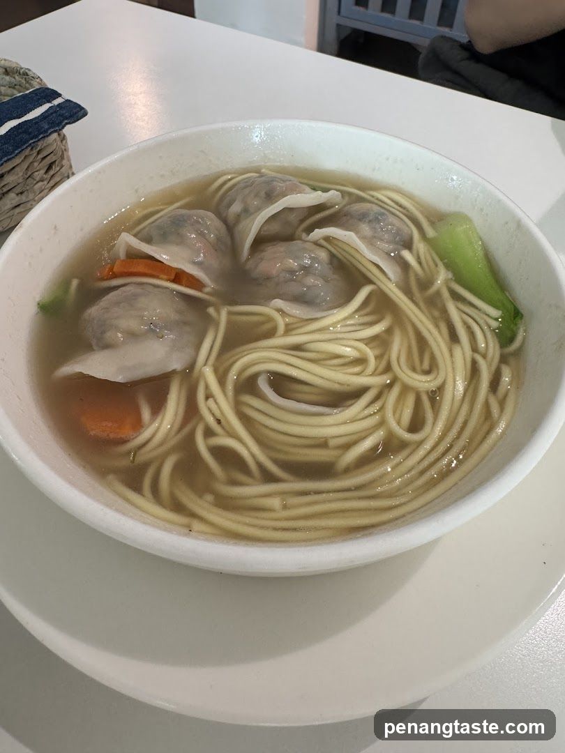 Noodle Soup with Dumplings