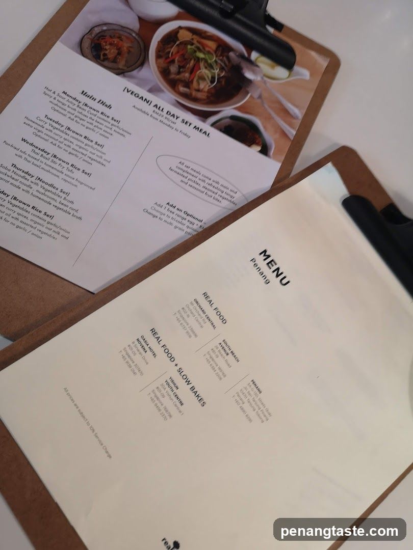 Penang Menu
