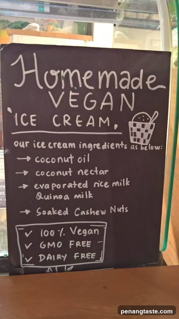 Homemade Vegan Ice Cream Signboard