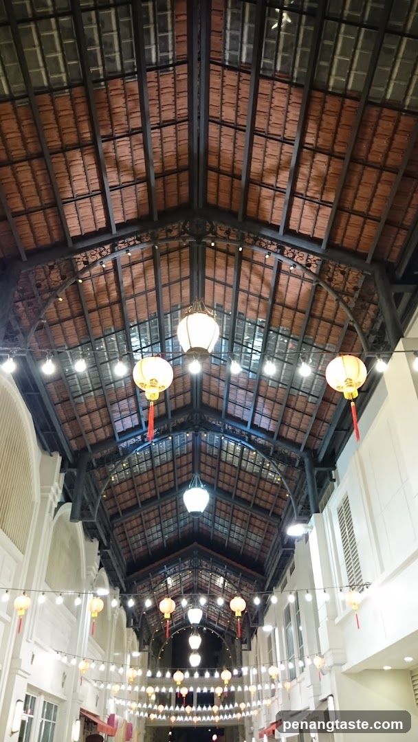 Interior of a covered arcade