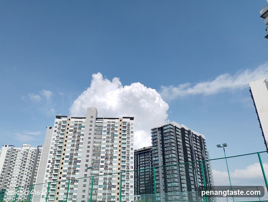 High-rise residential buildings under clear sky