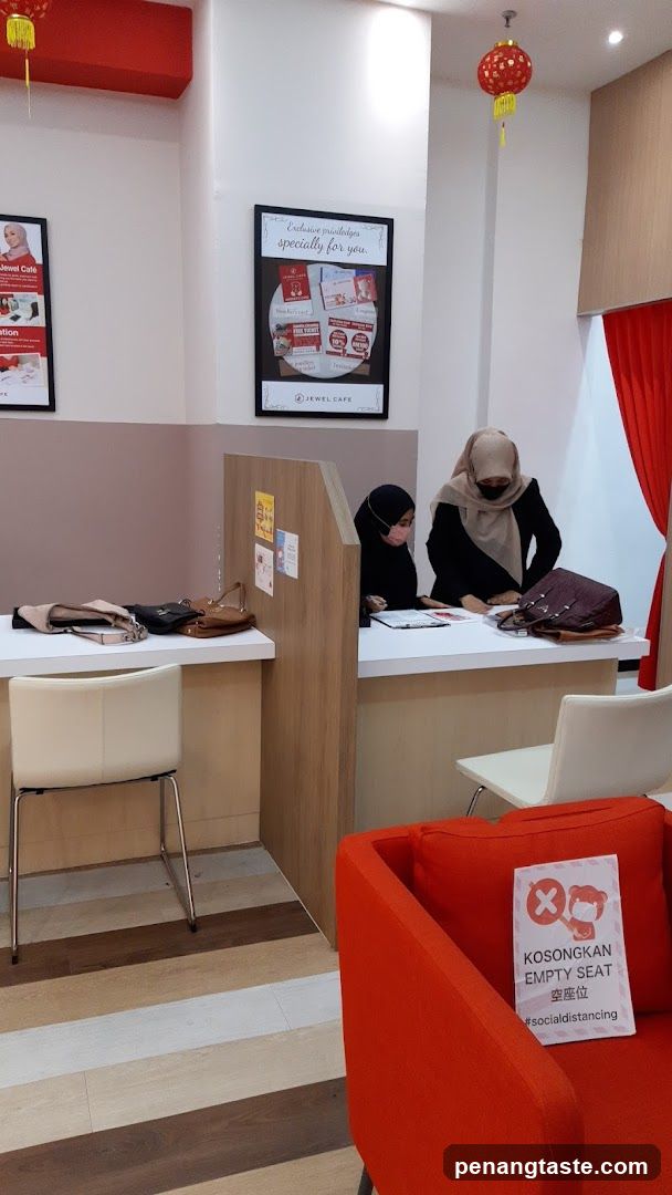Interior of a café or lounge area