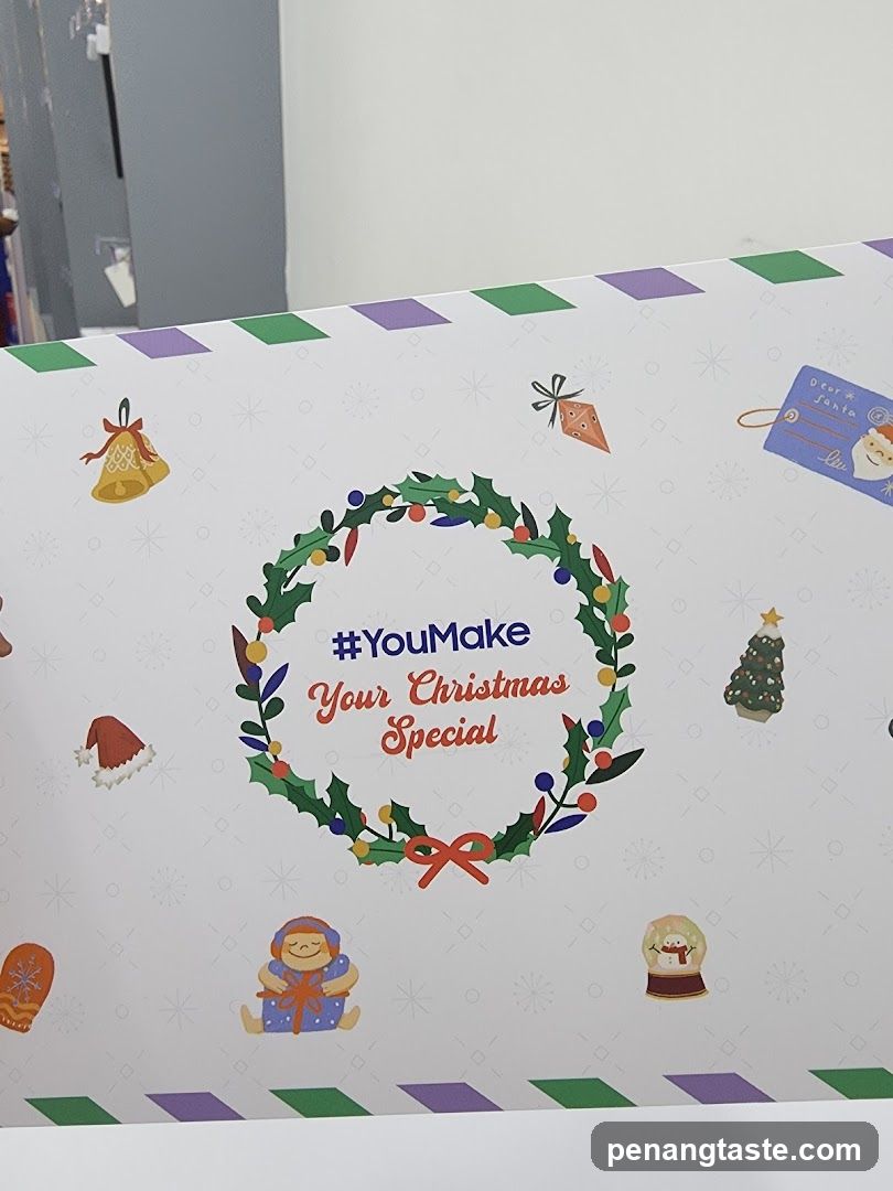 Christmas-themed promotional material