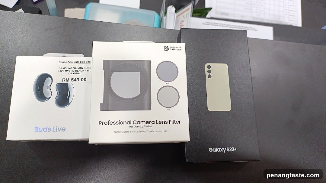 Product Boxes on Display