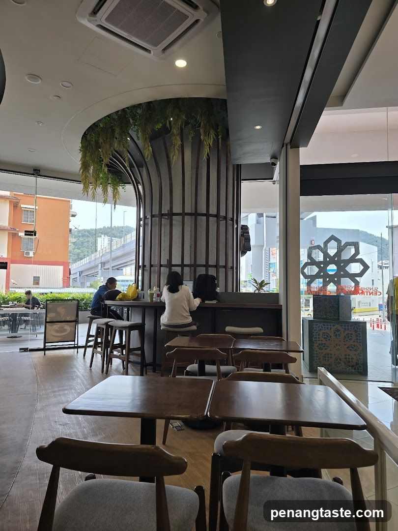 Interior of a café