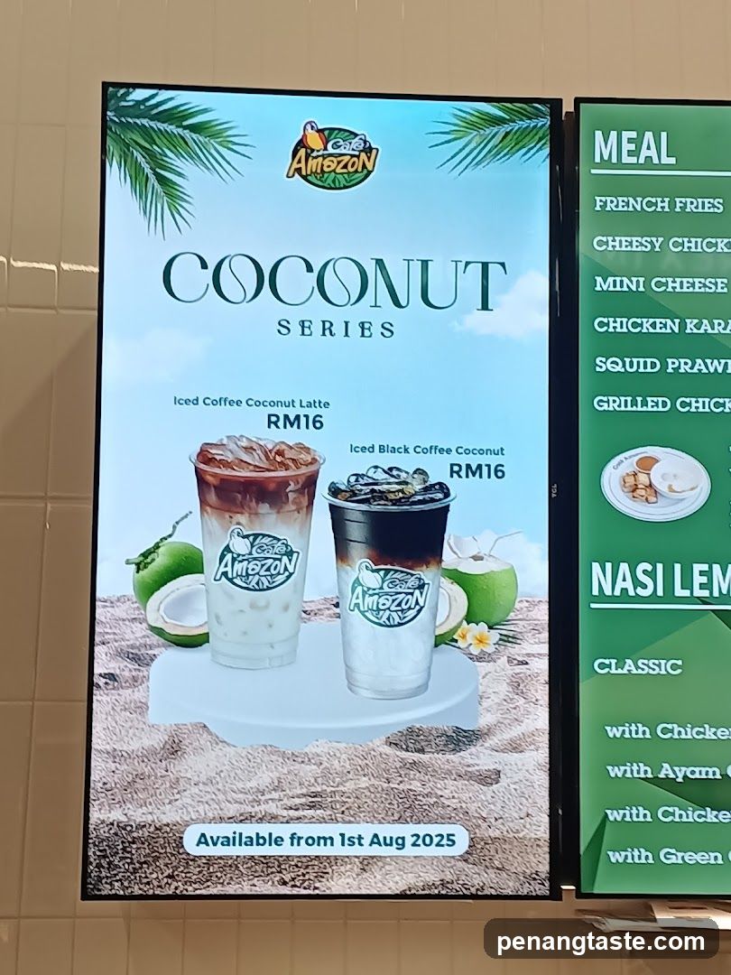 Cafe Amazon Coconut Series Advertisement