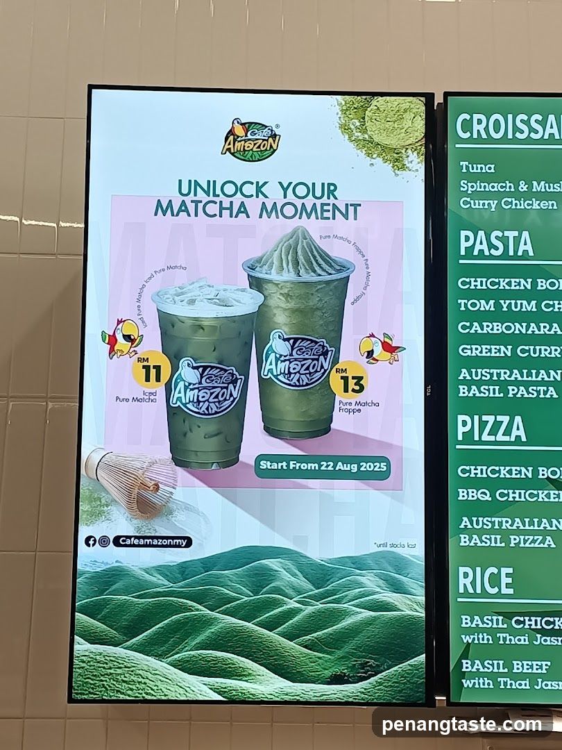 Cafe Amazon Matcha Promotion Poster