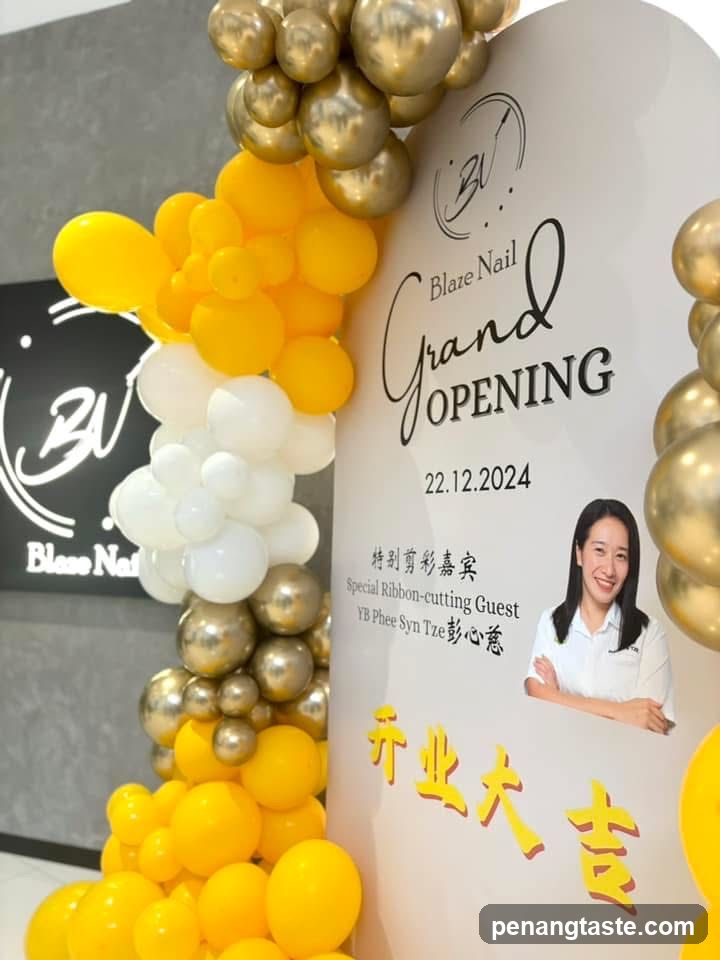 Blaze Nail Grand Opening Signage